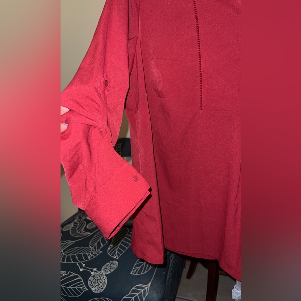 Lane Bryant - Red long Sleeve shirt - Picture 10 of 12